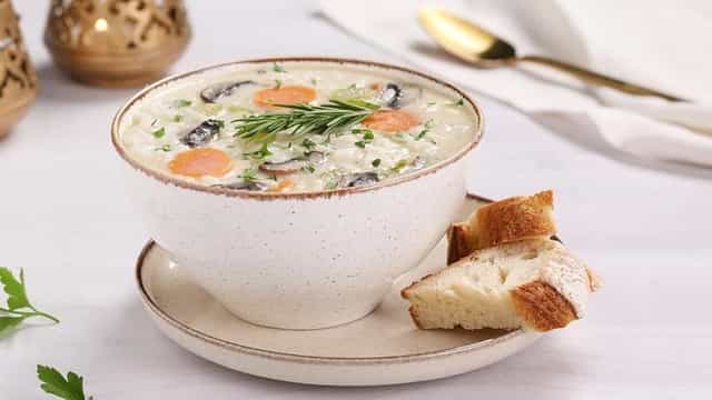Photo of Creamy chicken rice soup